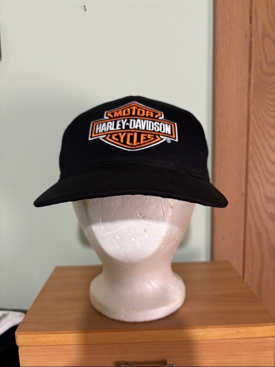 American Needle Other - Harley -Davidson American Needle Black Baseball Cap Embroidered Patch adjustable